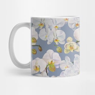 Painted Orchid Pattern Mug